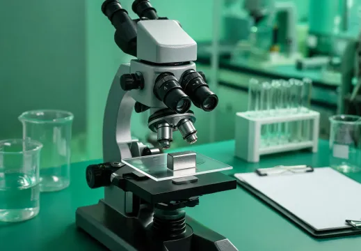 Microscope inspection of magnet coating