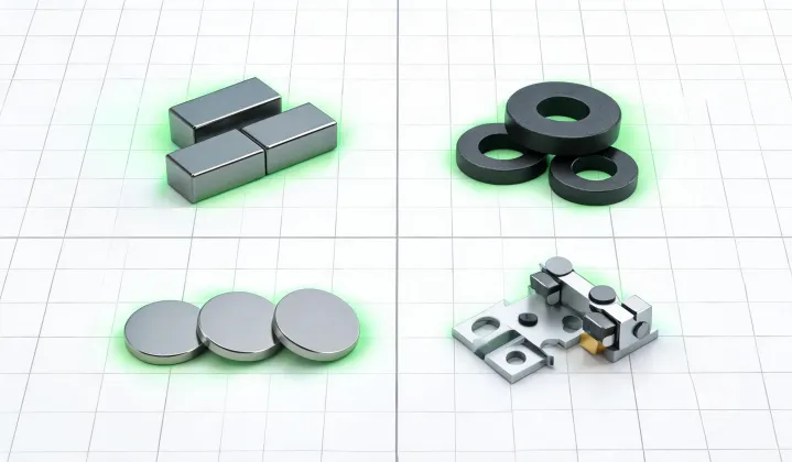Permanent magnet product family bench